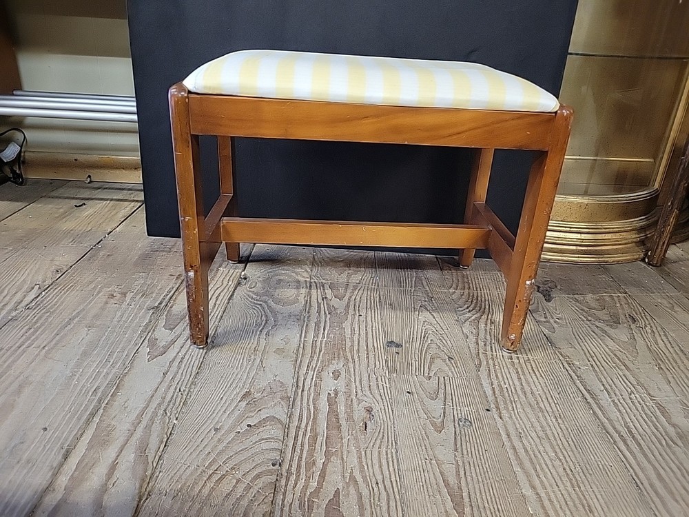 Vintage Vanity Bench Stool