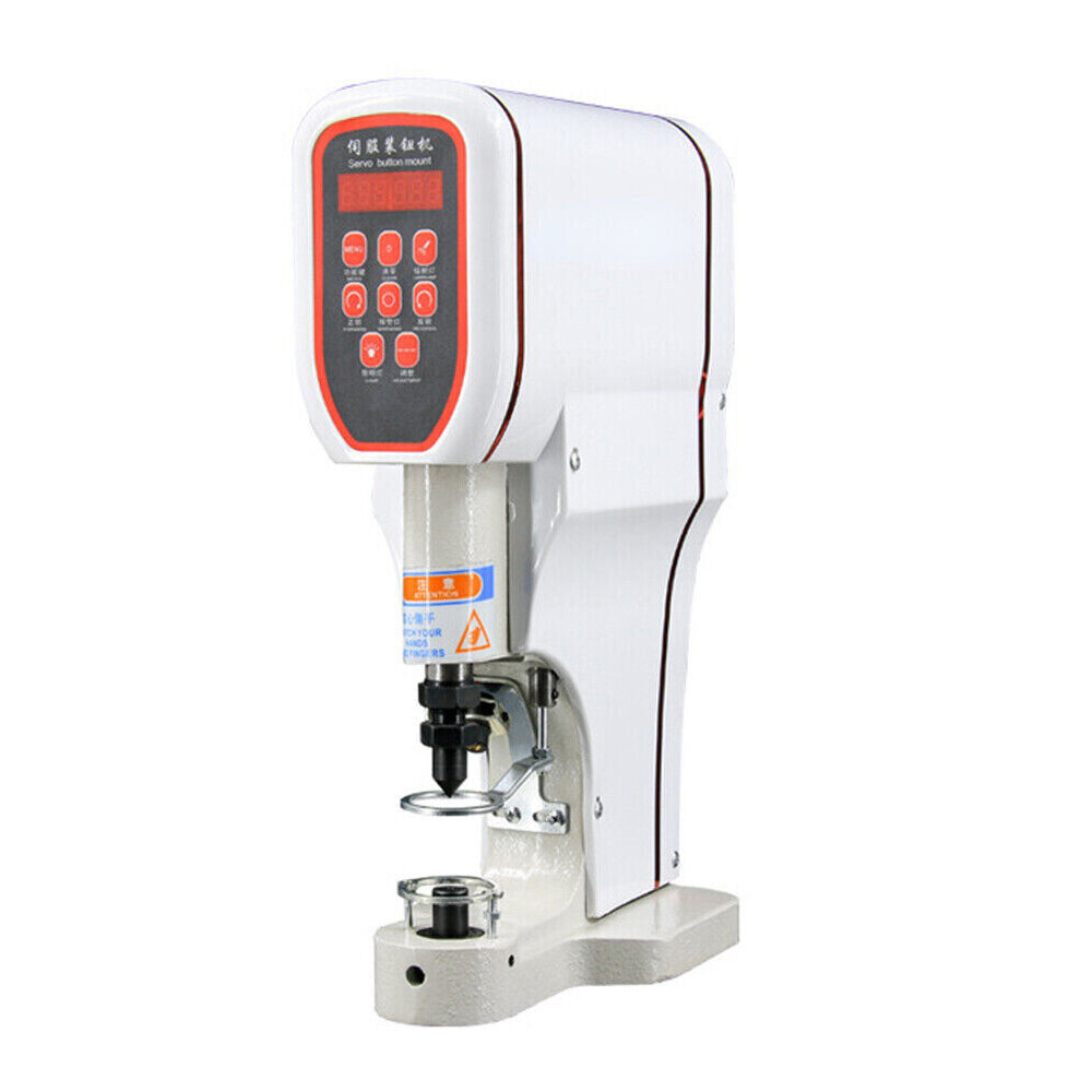 New Electric Plastic Metal Snap Button Making Machine with 3x Molds