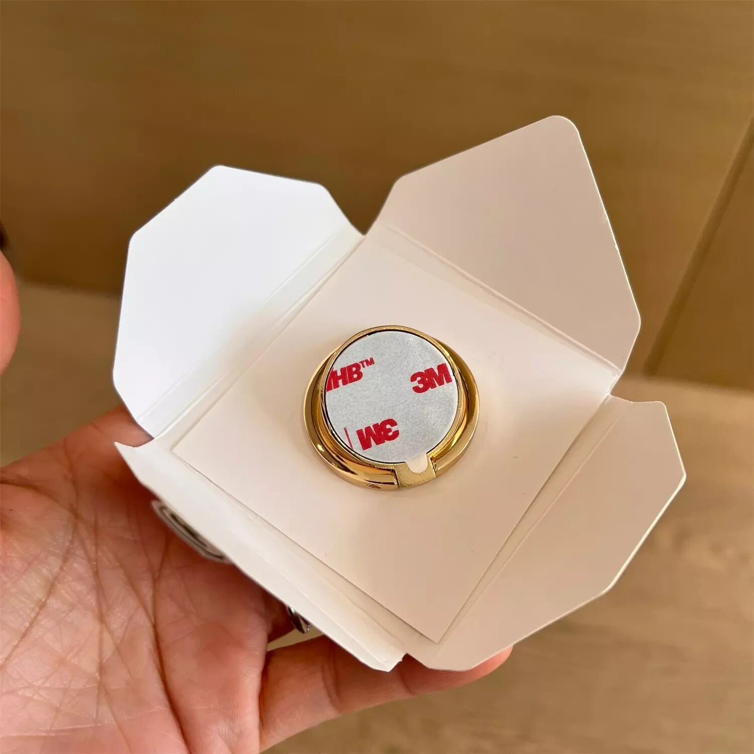 CHANEL Beauty Beaute Gold Phone Finger Ring Holder VIP Gift Accessory