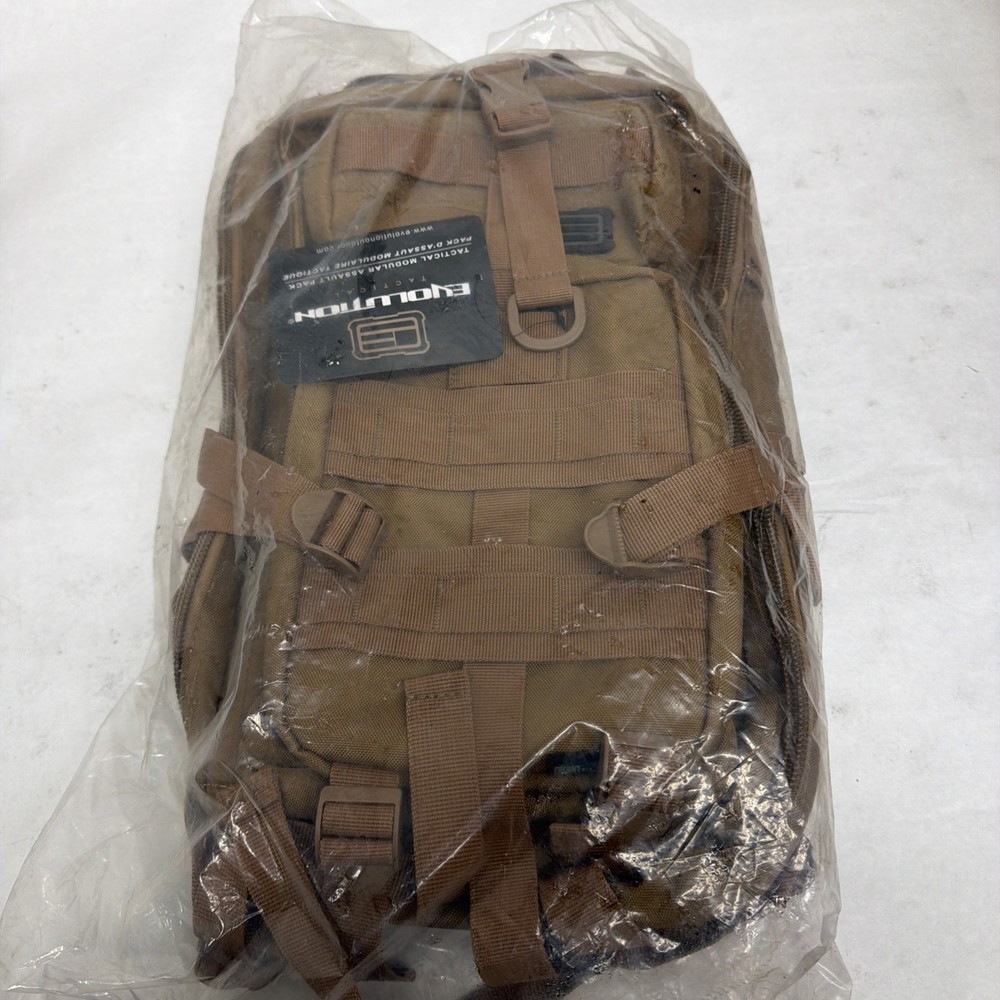 Evolution Outdoor Assault Pack Tactical Backpack Polyester Coyote  51315-EV