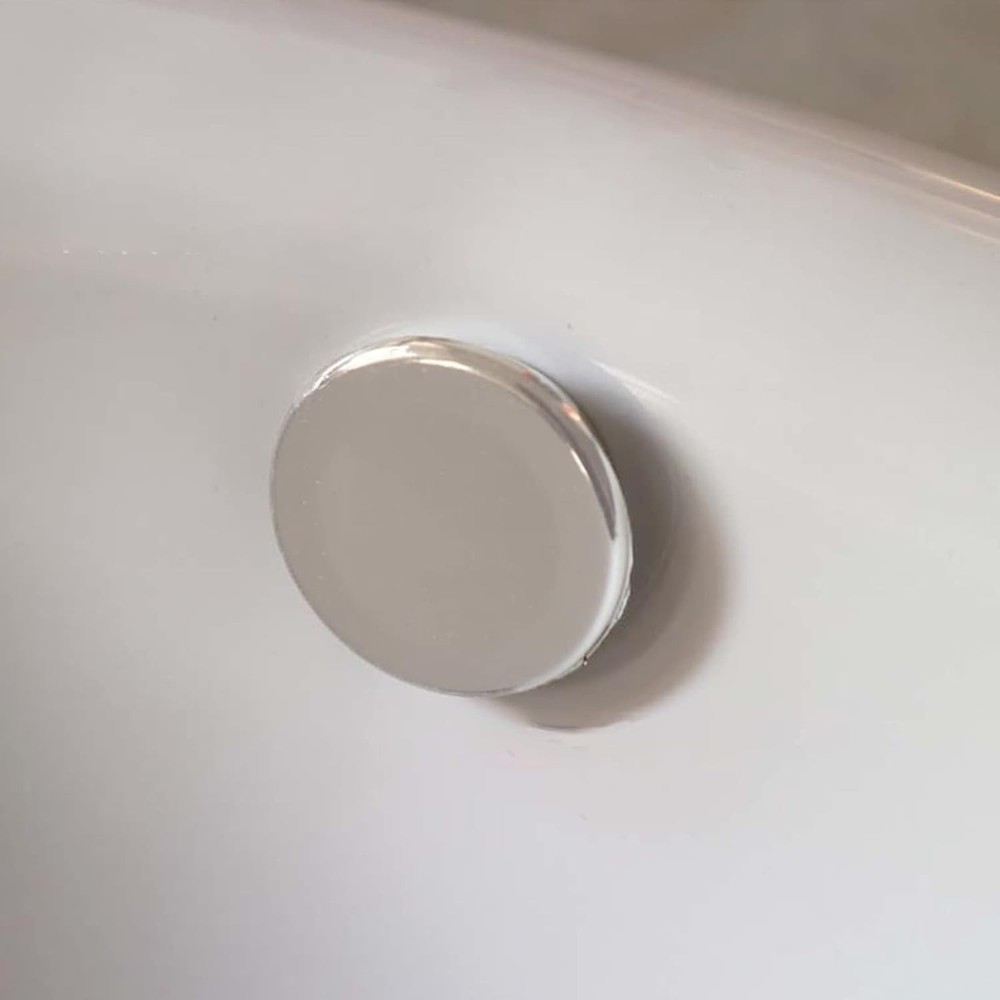 4 Pack Sink Basin Overflow Trim Ring Solid Brass Bathroom Silver