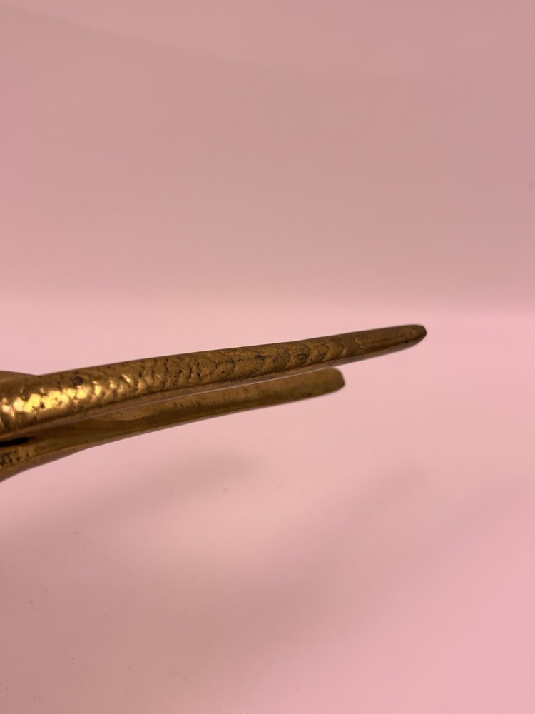 Vintage Solid Cast Brass Bird Parrot Head Beak Nut Cracker