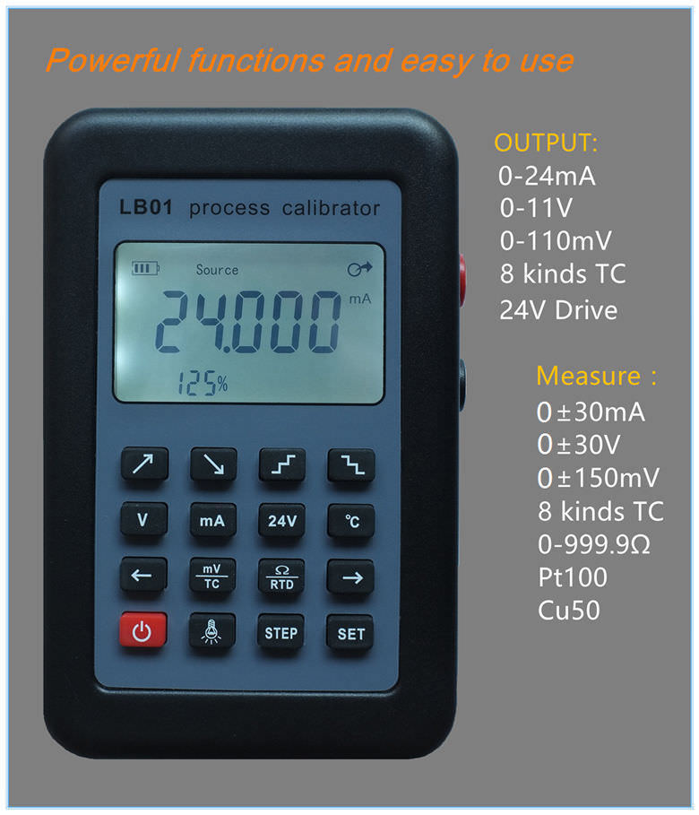 Resistance Current Voltmeter Signal Generator Source Process Calibrator LB01