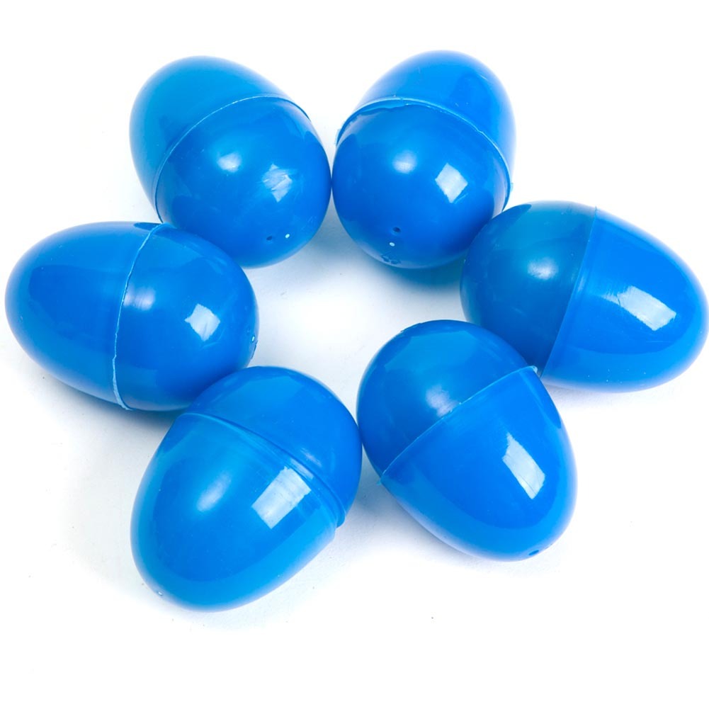 100 EMPTY BLUE PLASTIC EASTER VENDING EGGS 2.25 INCH, BEST PRICE, FASTEST SHIP!!