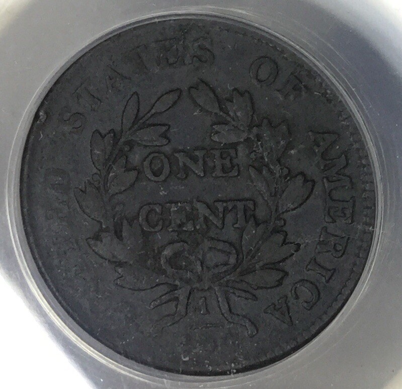 1802 1C Draped Bust Large Cent ANACS VF20 Details #