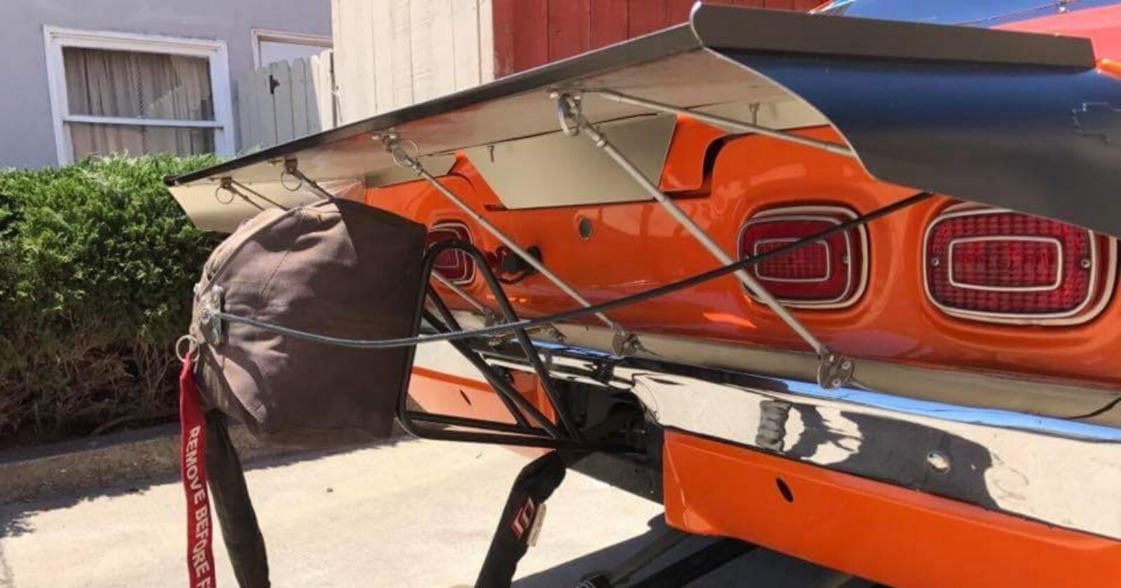 PRO STREET Chevy Vega 71/73 Wing Polished Black Brushed Satin