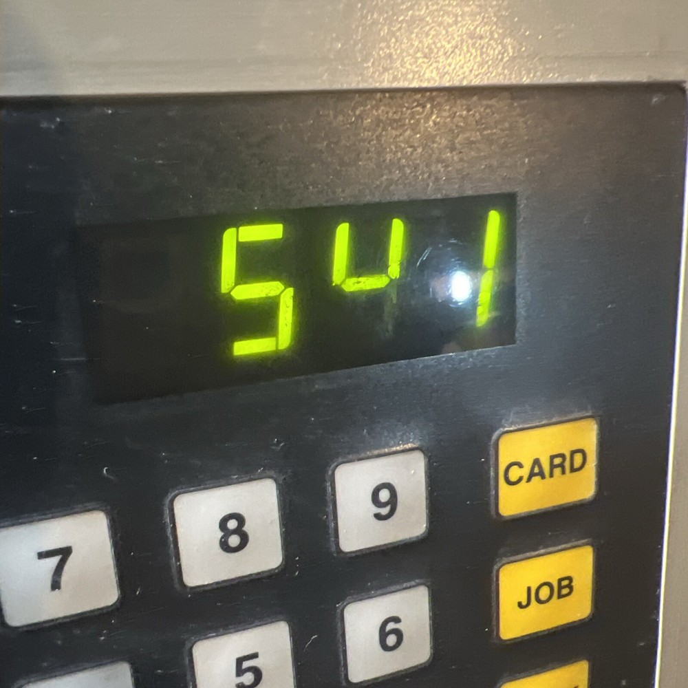 ETC MODEL 200 WORK TIME CLOCK CARD SWIPE JOB TRACKING SYSTEM WITH DISC INSTRUCT