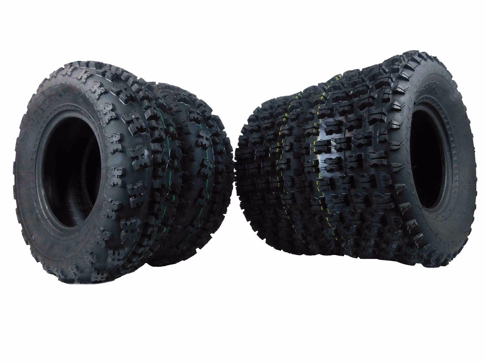 21X7-10 & 20X10-9 ATV TIRE SET (All 4 Tires) HONDA TRX 250R 250X 250EX TRX450ER