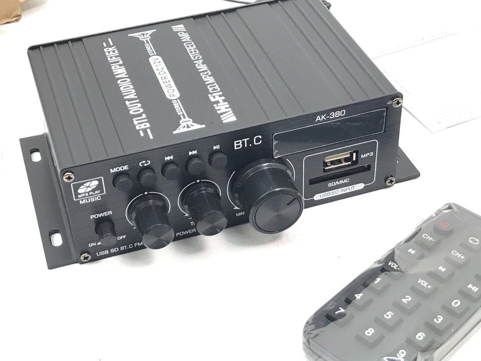 AK-380 Bluetooth Amplifier with Remote Control Function 2.0 Bluetooth Amplifi...