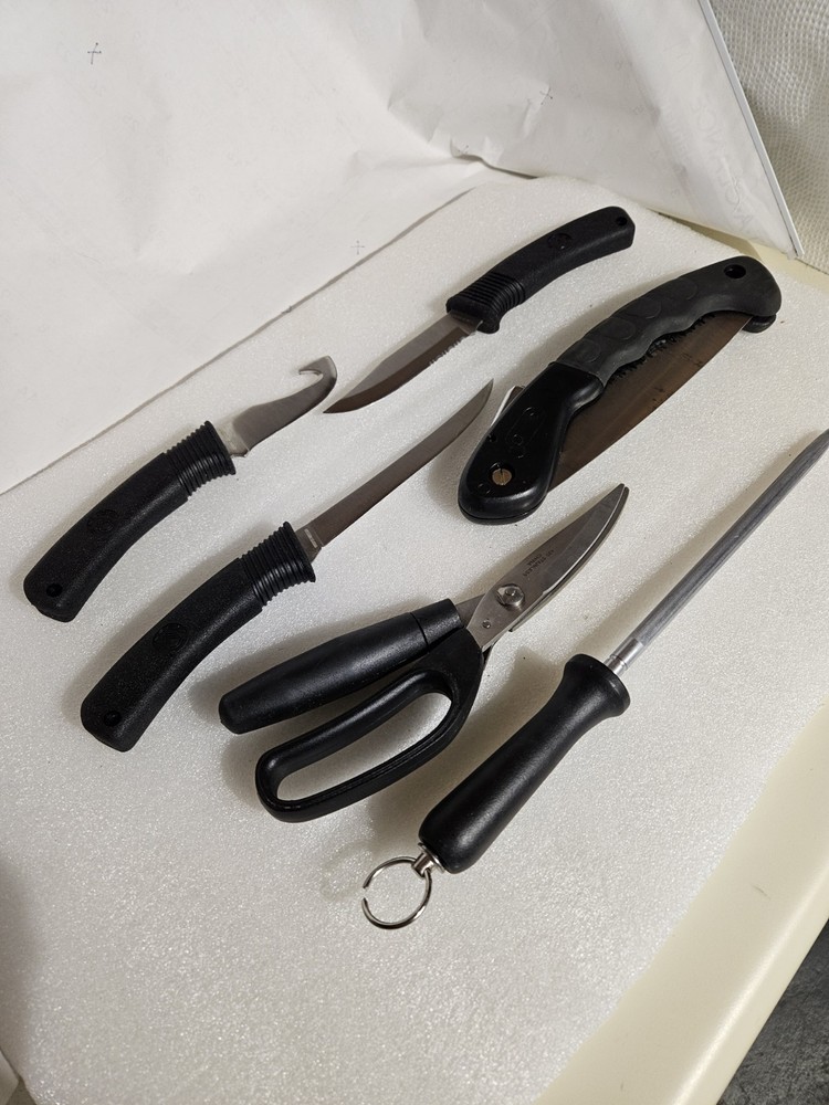 SARGE Outdoors Processing Kit 6 Piece Set for Meat Processing Canvas Case