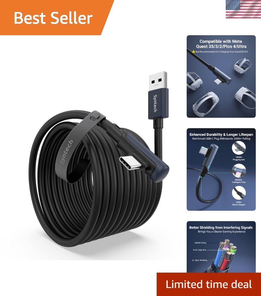 Link Cable 20 FT Compatible with Oculus/Meta Quest 3/Meta Quest 3S, Quest2/Pro/P