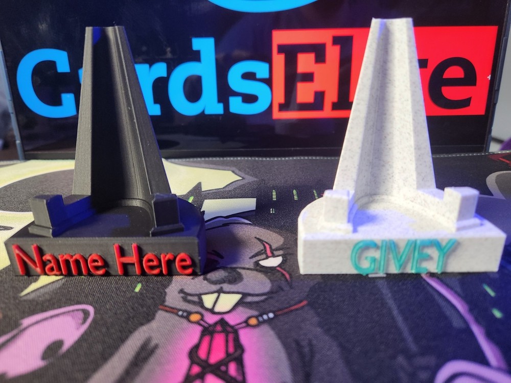 Customizable 3D Printed Trading Card Display Stand