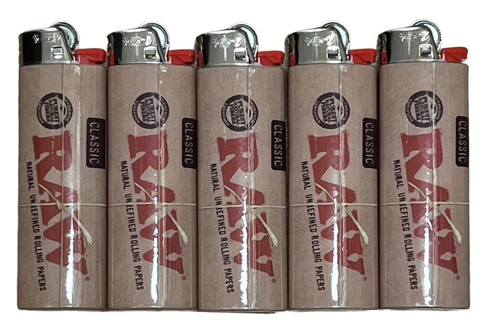 RAW CLASSIC BIC LIGHTERS 5 COUNT