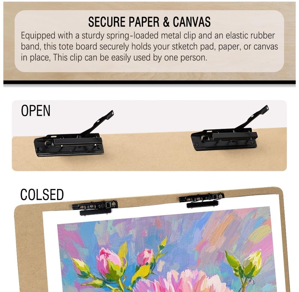 23x26 Drawing Sketch Board with Handle for Drafting Portable for Class