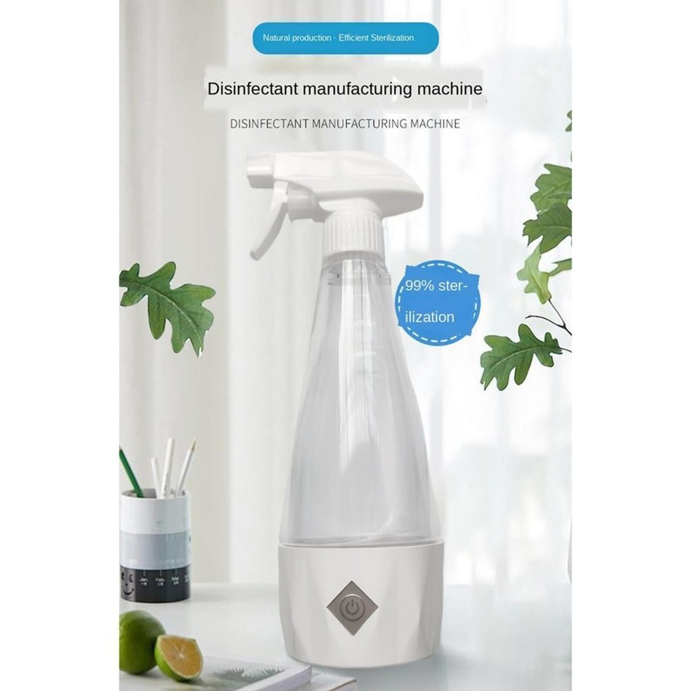 Portable Sodium Hypochlorite Generator Water Bottle USB