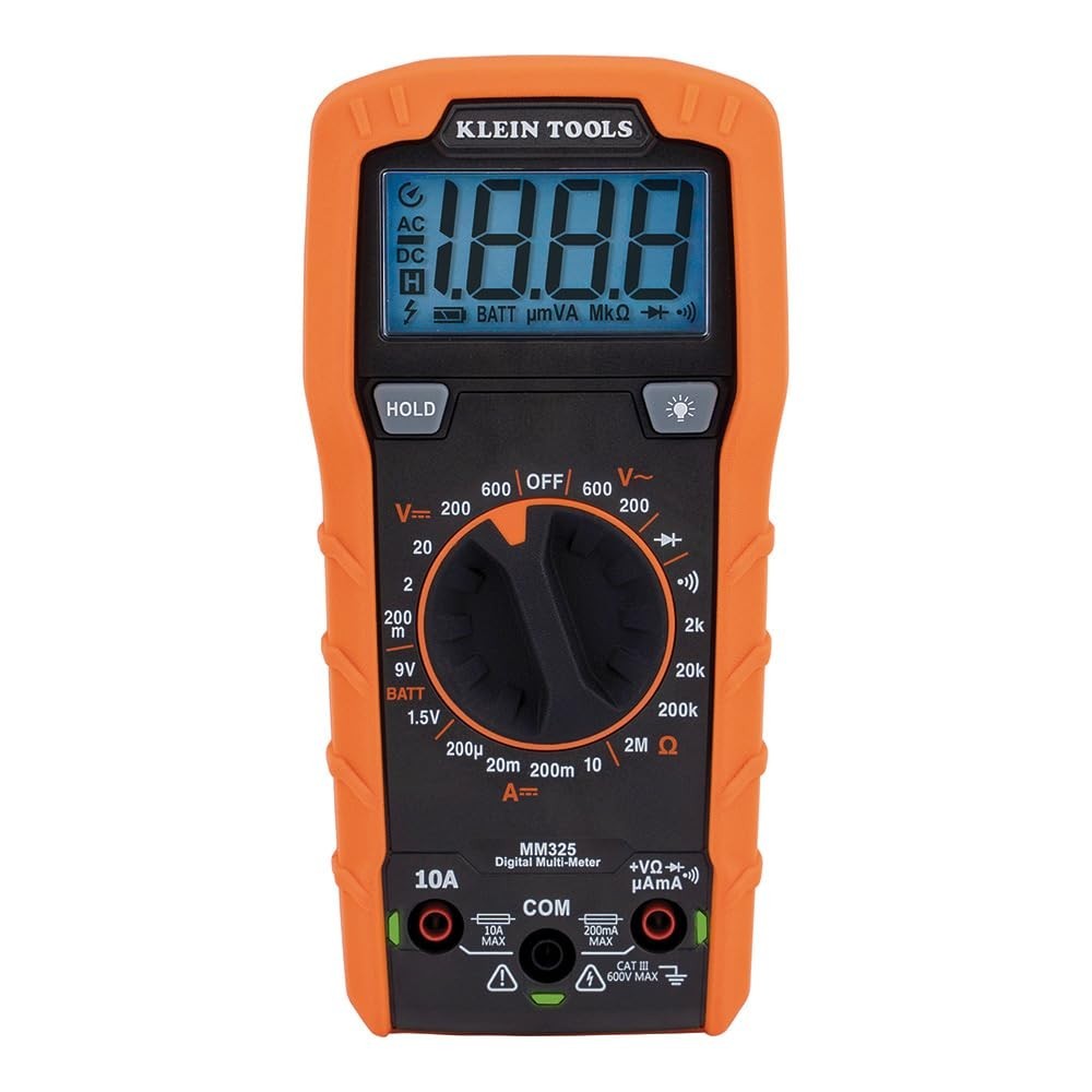 Durable Digital Multimeter for Home and Professional Use with Backlit Display