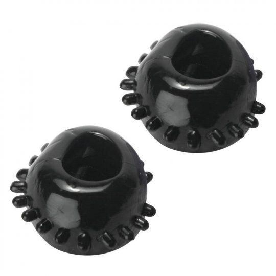 2 Gummy Penis Rings Black Erection Enhancer Erectile Dysfunction Ring Set Cock T