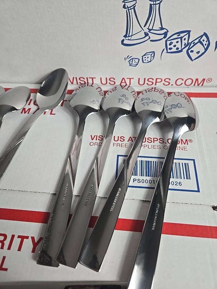 FLATWARE 19 pieces PFALTZGRAFF stainless LORING Hammered Flatware