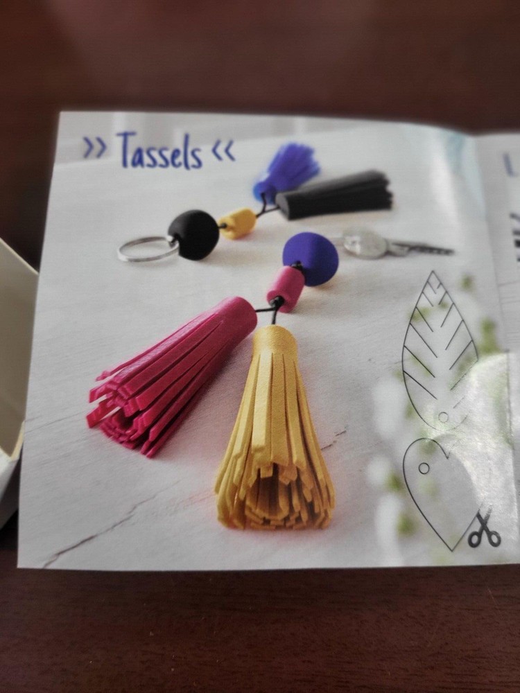 Tassel Kit Modeling Clay & Accessories Leather Effect DIY Arts & Crafts Staedtle