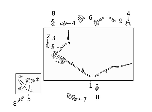 Genuine Subaru Actuator Assembly Clip 26042AA030