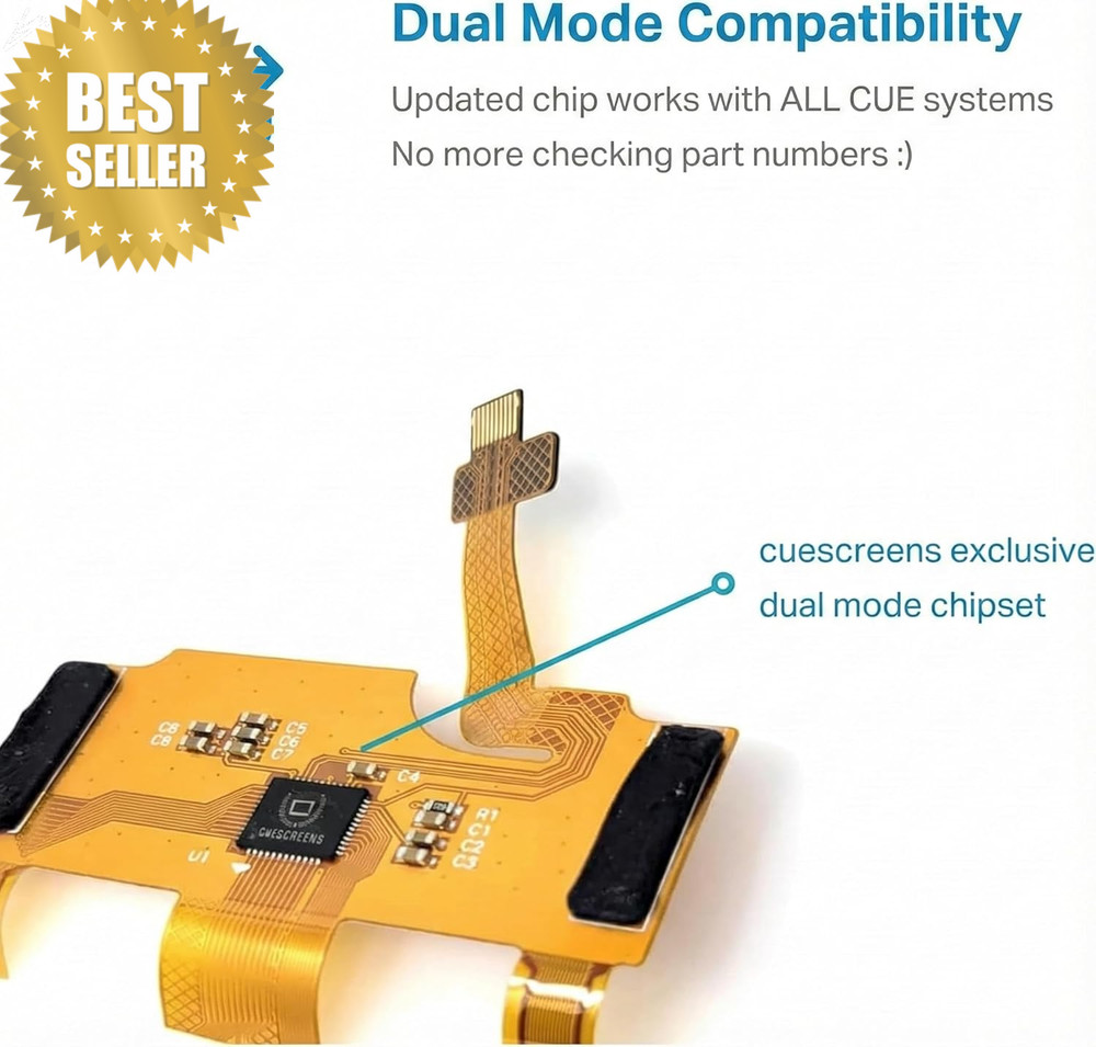 Cadillac CUE Touch Screen 2013-2020 HD Digitizer w/ Tools Replacement