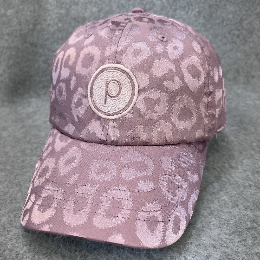 Pure Barre Pink Leopard Print Baseball Cap Hat Adjustable Strap OSFM