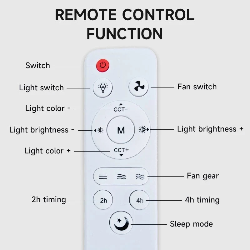 Universal Basic Remote controller fit for E27 E22 Fan with Light