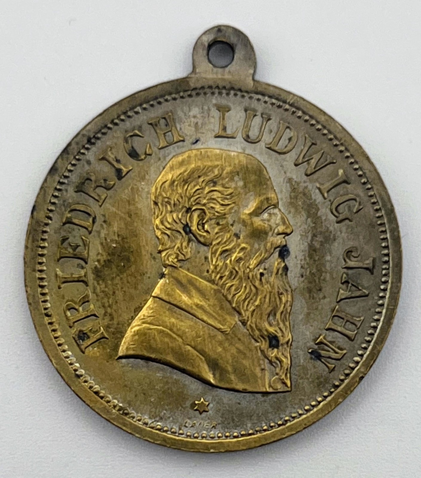 1889 Germany Turnfest Medal Friedrich Ludwig Jahn Scarce Exonumia