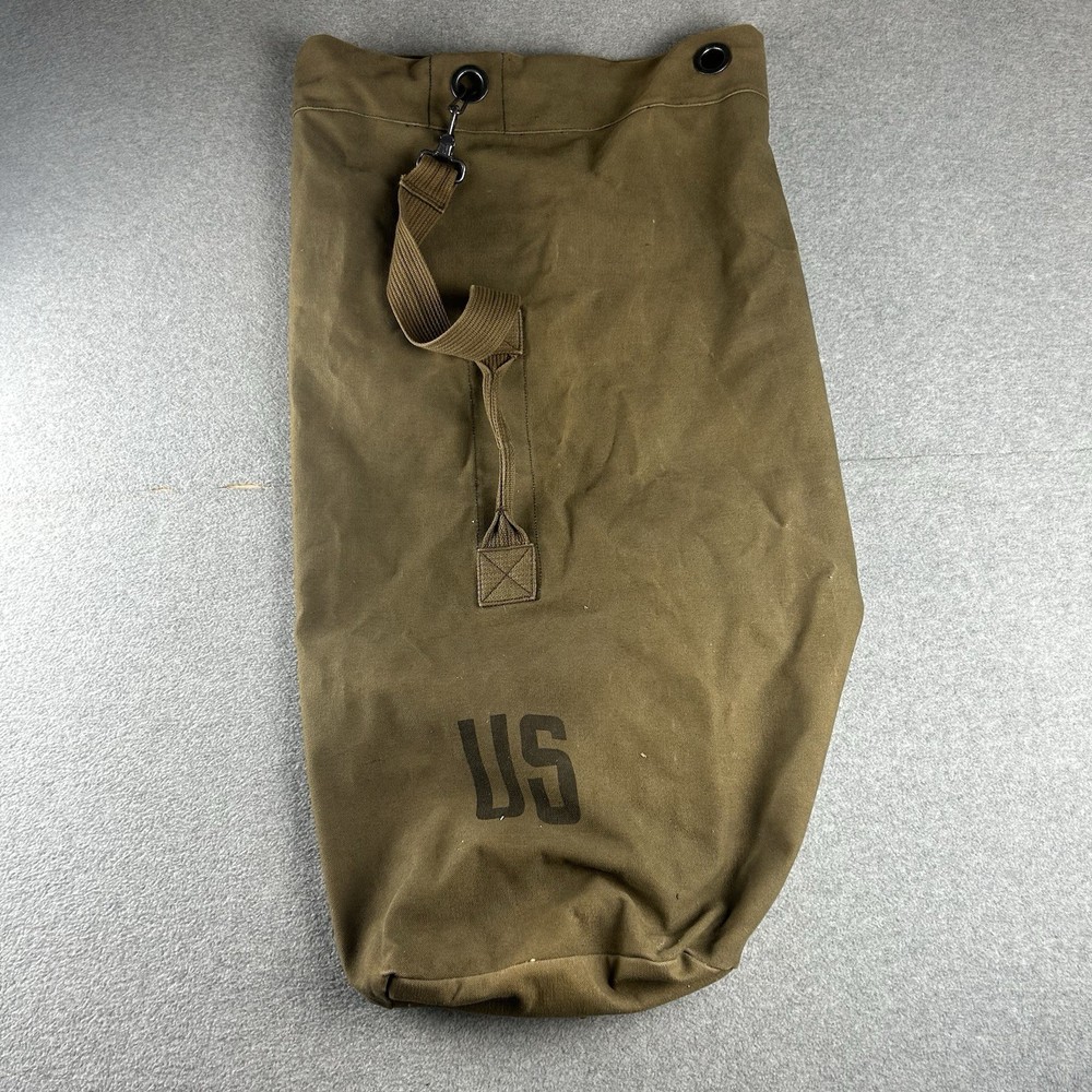 ORIGINAL WWII US ARMY  INFANTRY SOLDIER GI DUFFLE BAG- TWEEDIE, 1943