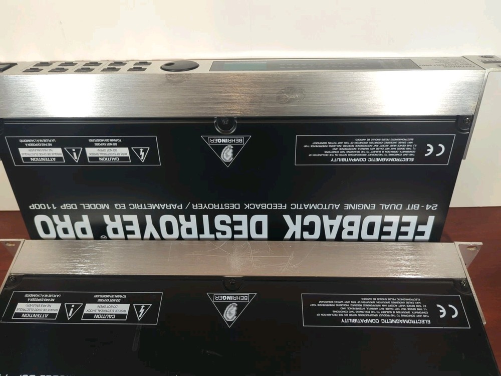 1x Behringer DSP 1100P Feedback Destroyer Pro Rack Unit.
