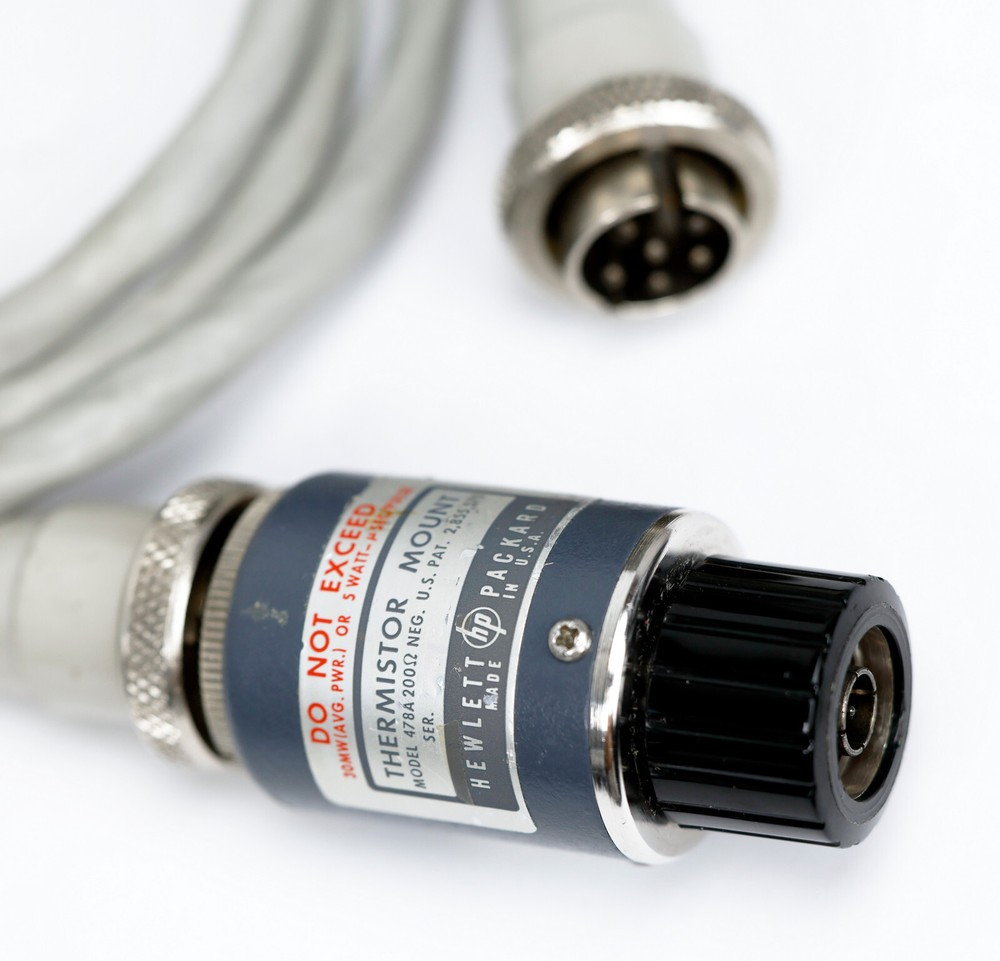 HP / Keysight 432A Power Meter with 478A Thermistor Mount & Cable