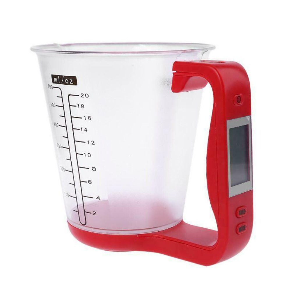 LCD Screen Multi-Functional Digital Kitchen Scale Measuring Cup 100-600ml 1000g