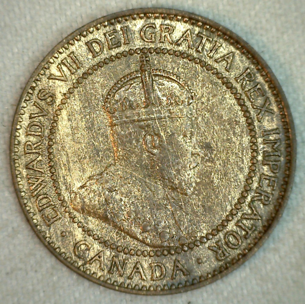 1908 Canada One Cent 1c Bronze Coin Uncirculated