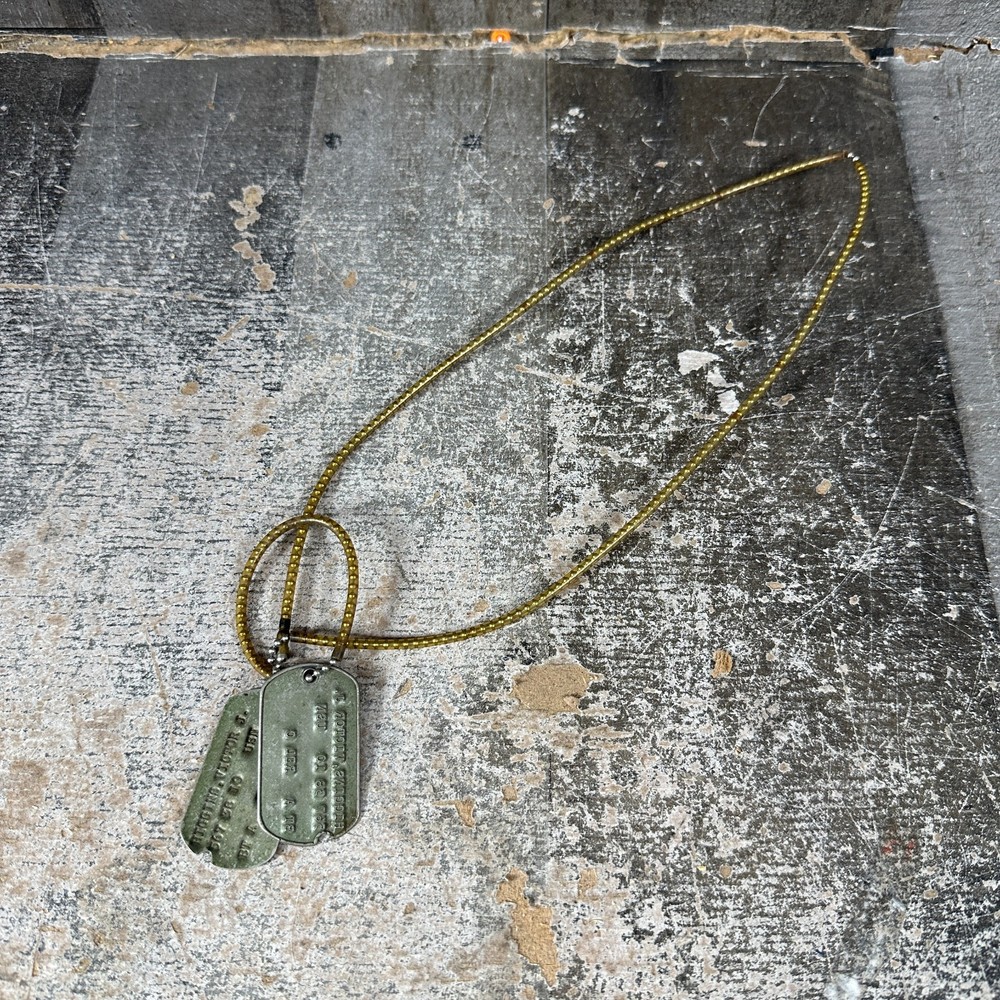 Set Of 2 Vintage United States Navy Dog Tags