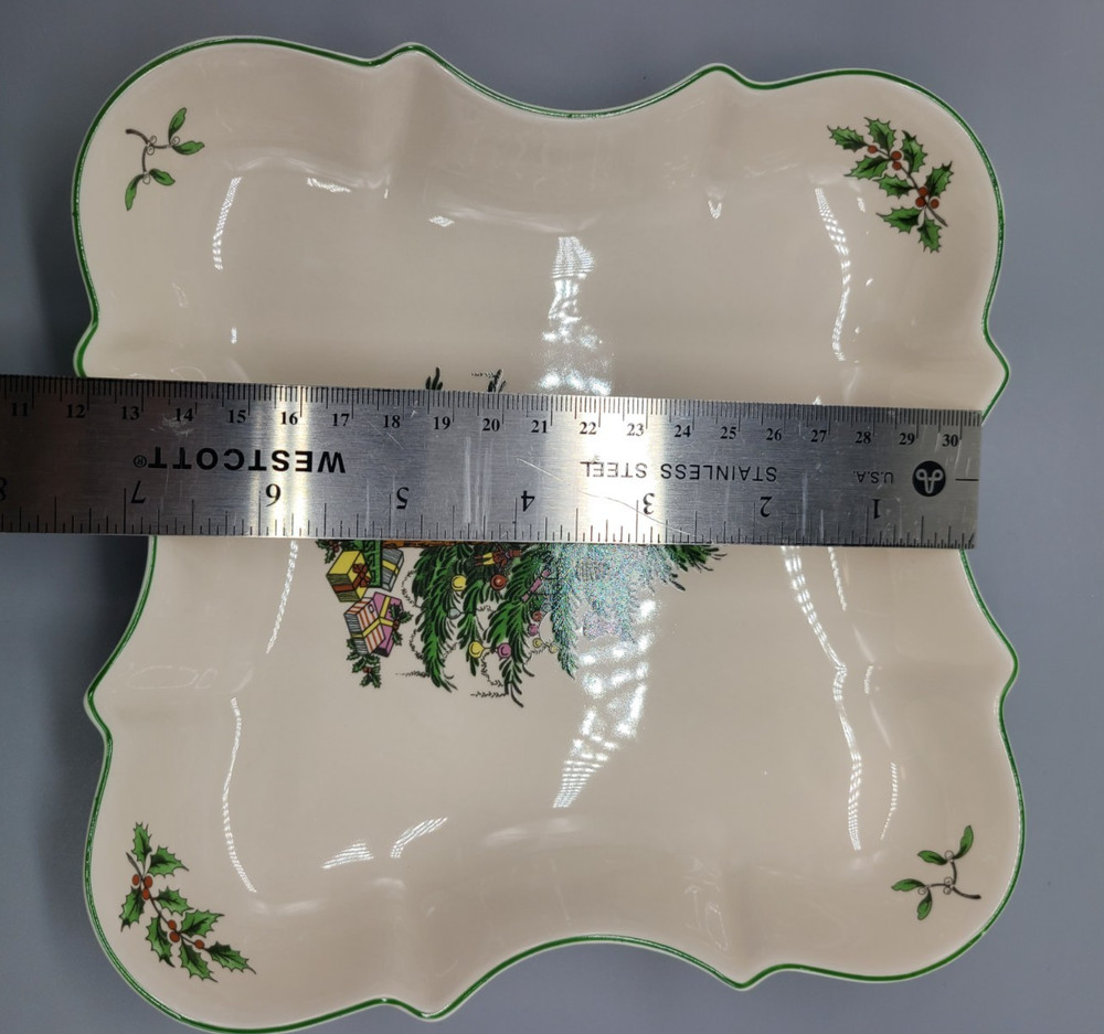 Spode England CHRISTMAS TREE 7" Devonia Serving Tray Square