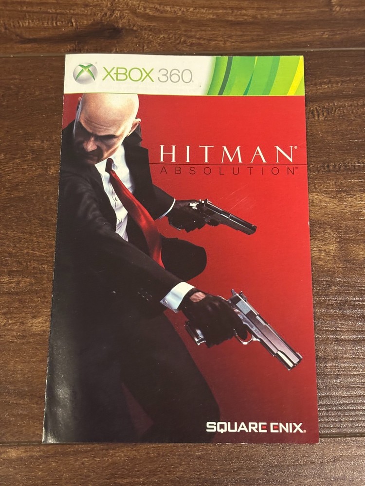 Hitman Absolution XBOX 360 Instruction Manual Only