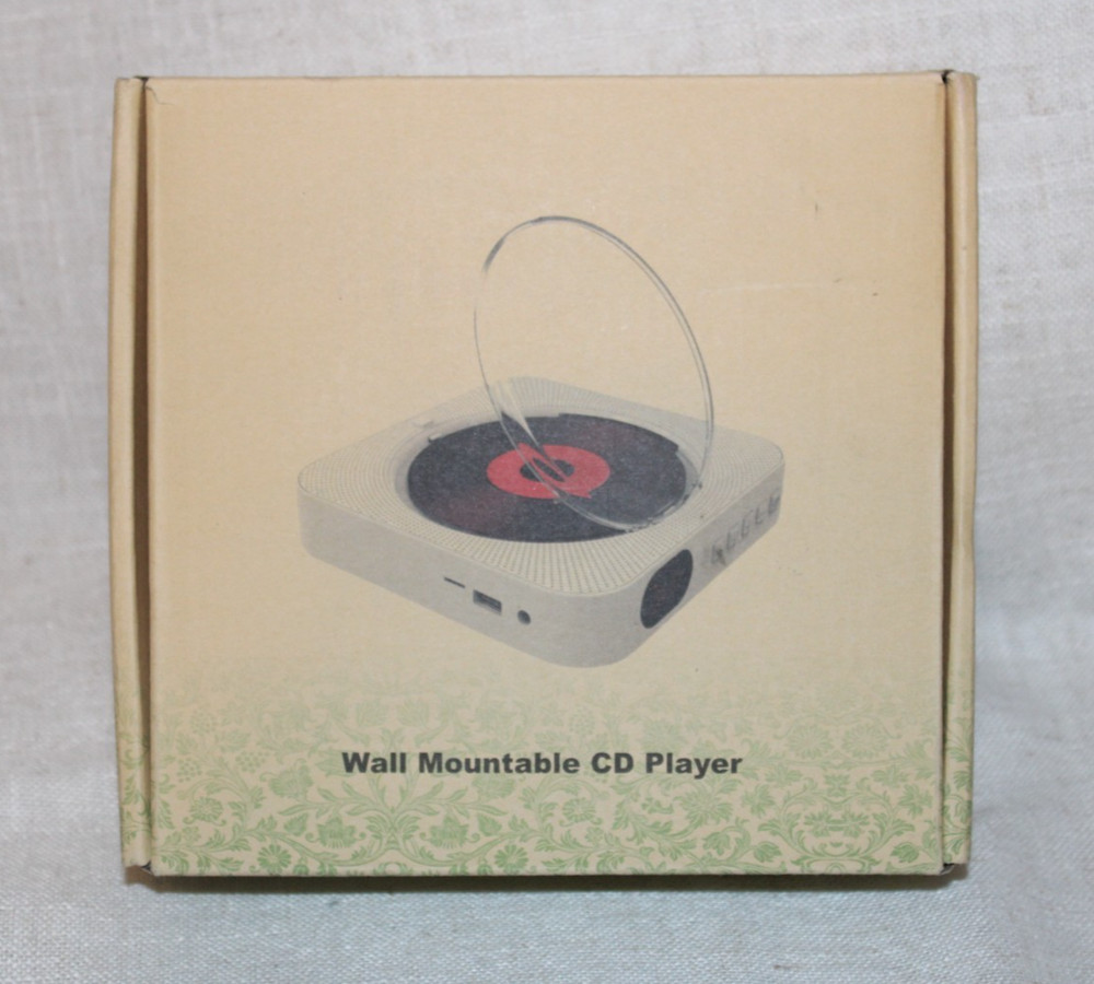 "Read" -- Portable Wall Mountable Bluetooth CD Player with Remote Control Green