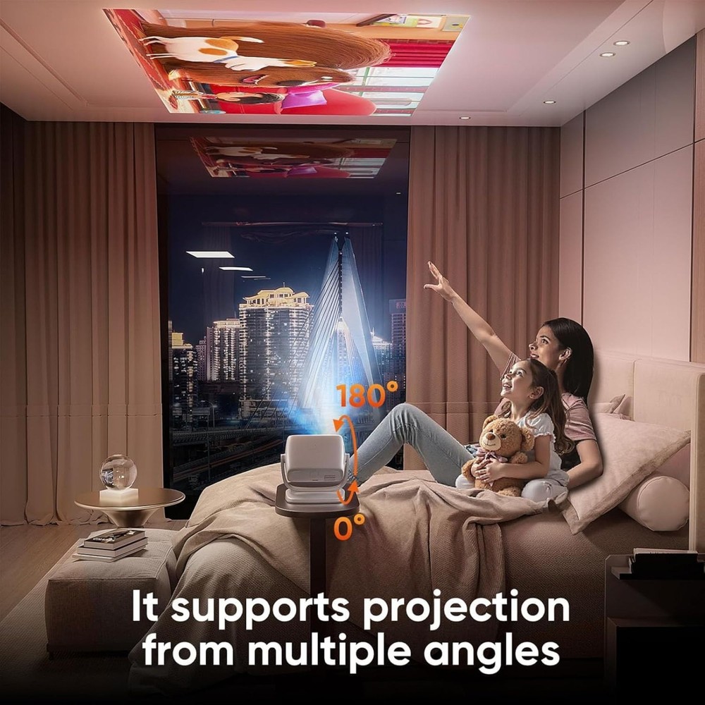 Projector Auto Focus Projector Projector with Wifi and Bluetooth Portable Projec
