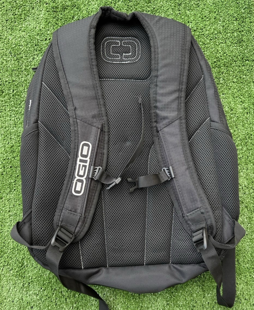 OGIO Excelsior Backpack 17" Black Laptop Bag School Work Emroidered EUC