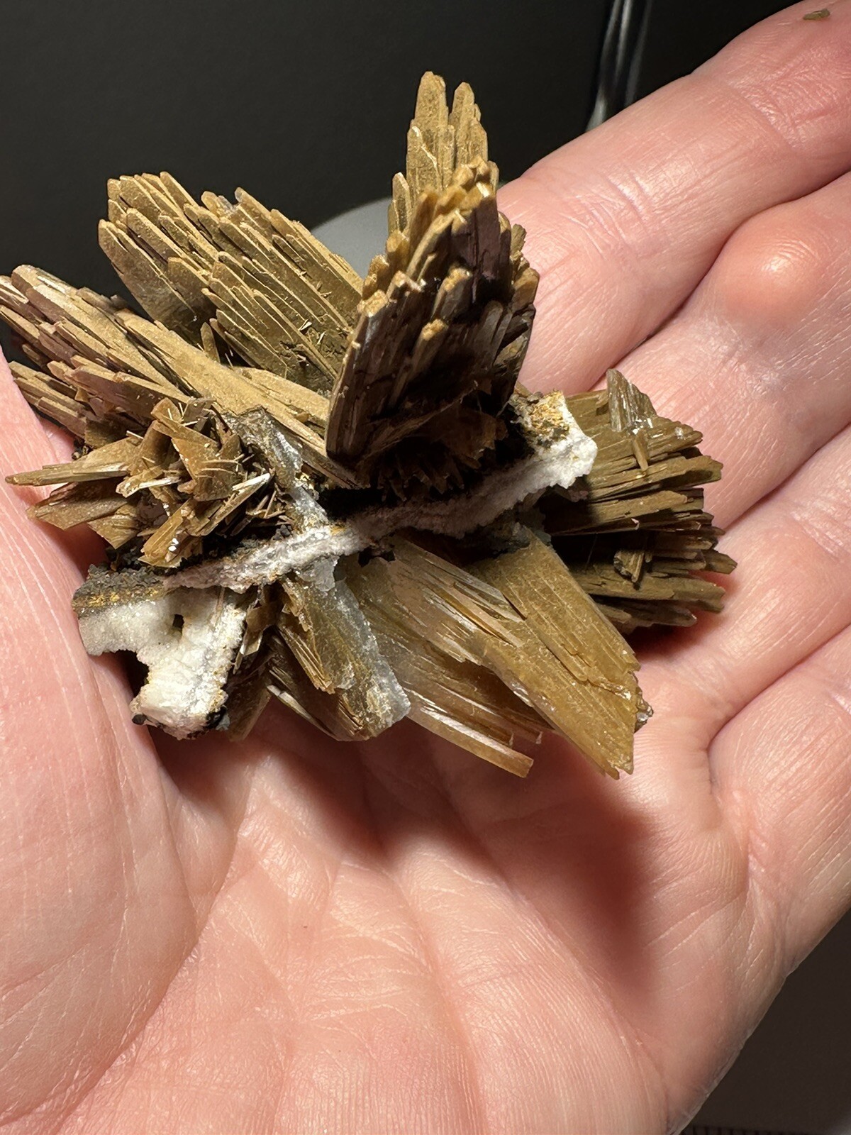 High quality rare blue barite 89 Gram specimen on acrylic stand!!
