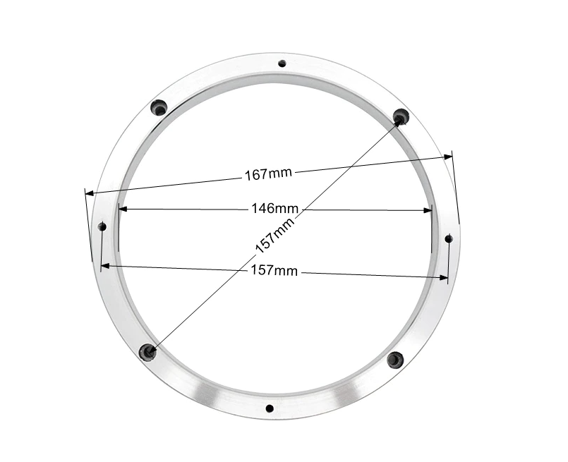 6.5 Inch Aluminum Speaker Ring Spacers Mounting Adapter Rings (Pair) INFINITY