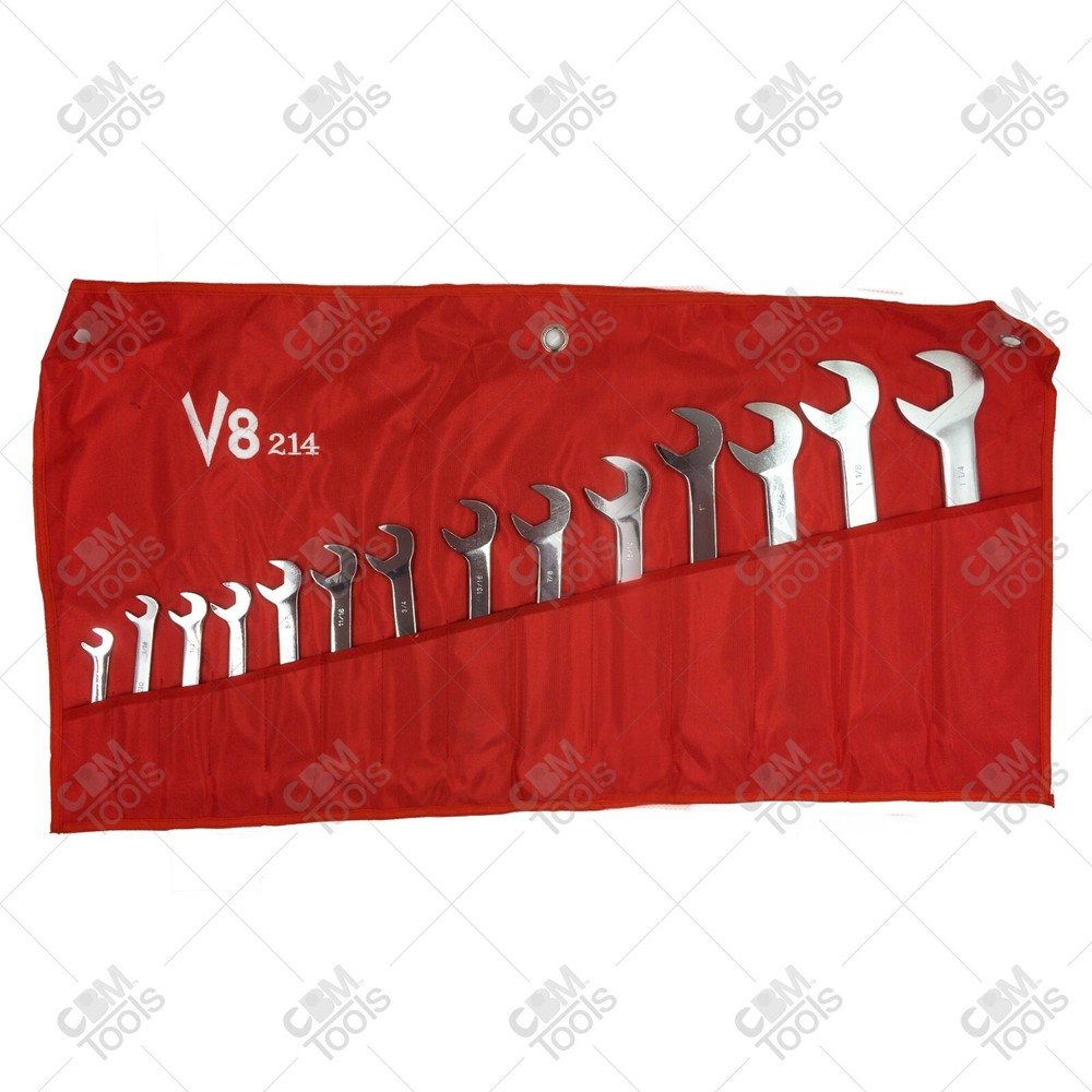 V8 Tools 214 14 Piece Angle Head Wrench Set