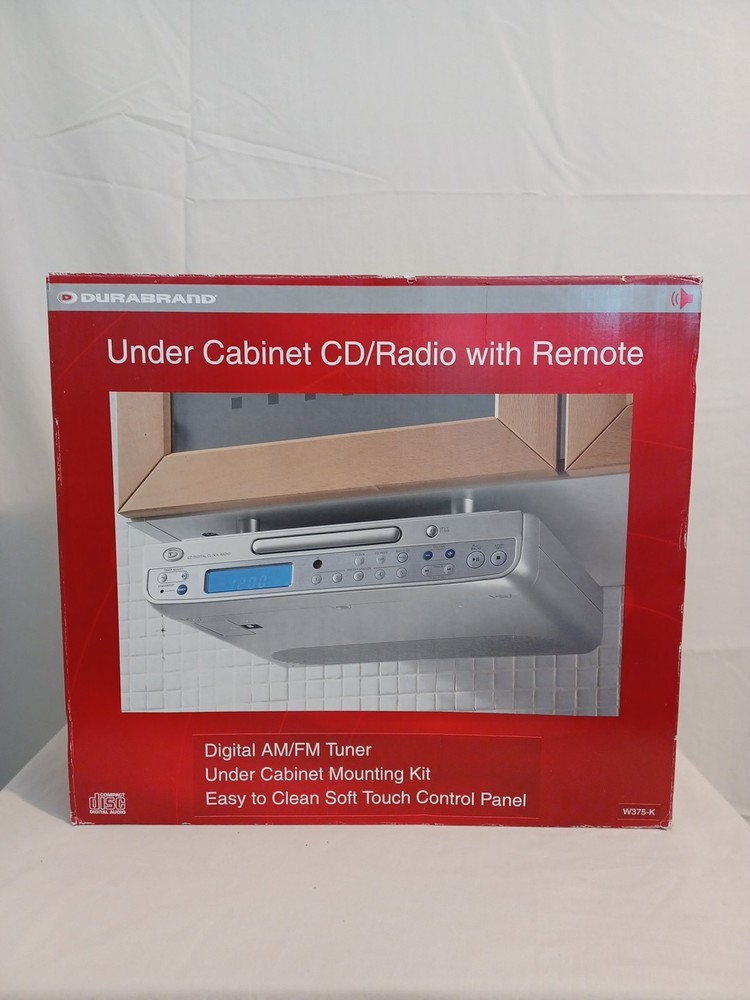 Durabrand Under Cabinet CD Radio Player w/ Remote *CD Player Does Not Work*