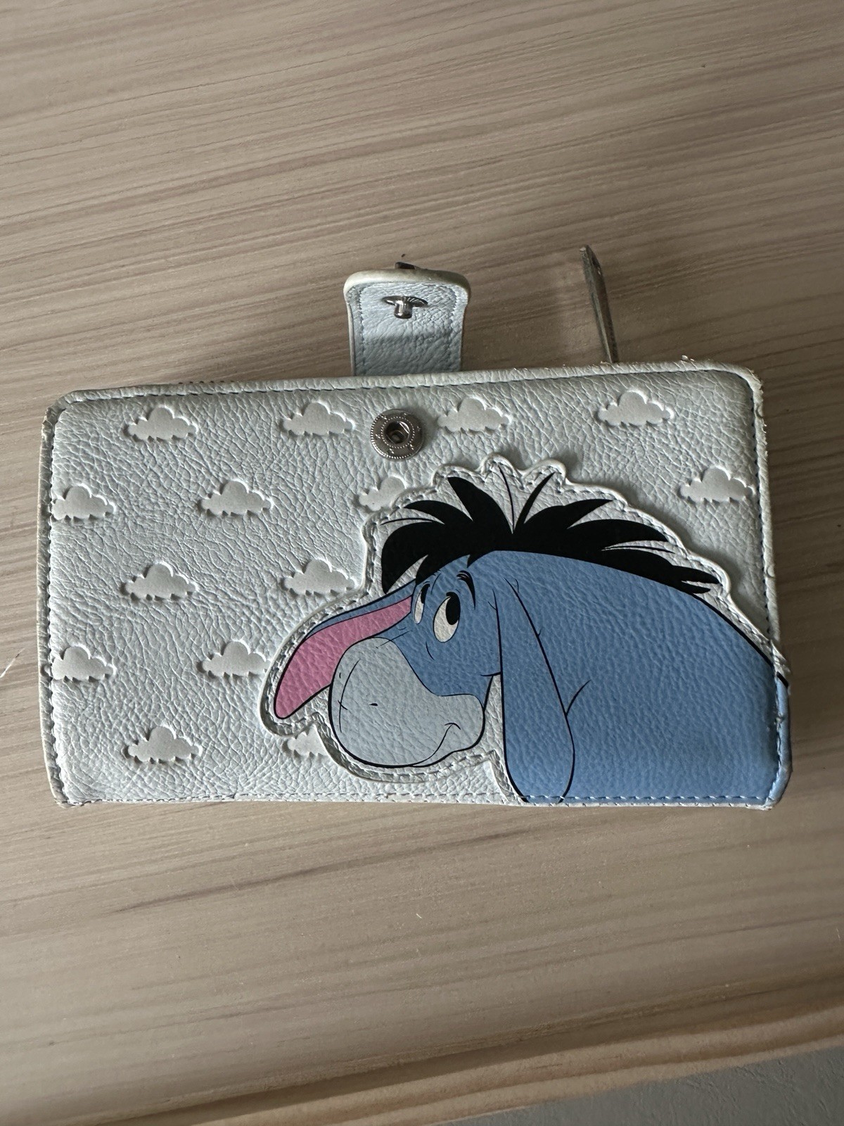 Loungefly Disney Eeyore Wallet Light Blue White Clouds Winnie the Pooh
