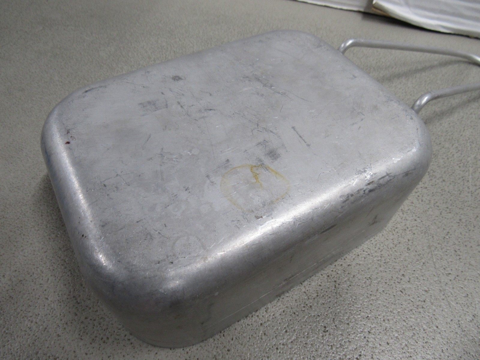 1981 Dutch Military Mess Kit Cooking Set 2 Piece Aluminum Pans Marked KL 81