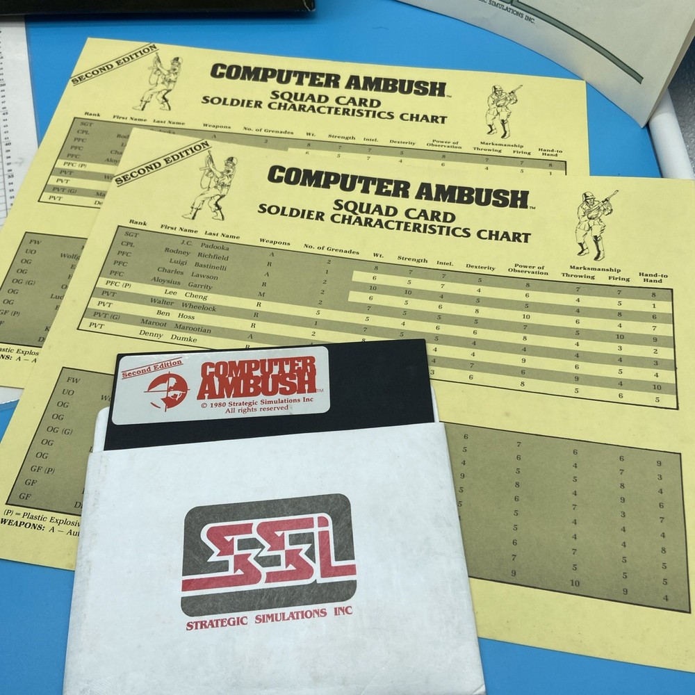 SSI Computer Ambush 2nd Ed Big Box CIB [Platform Name] - Complete