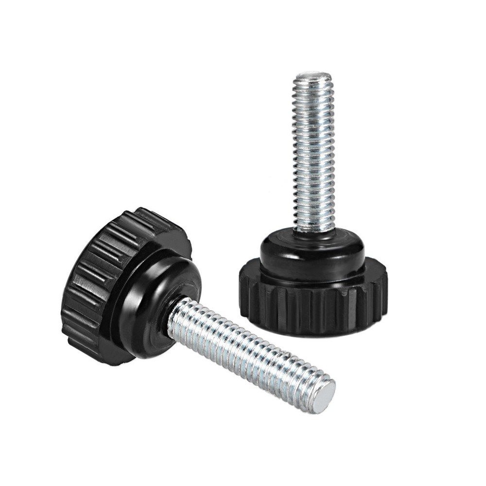 M6 x 30mm male thread knurled locking knobs 5 pcs