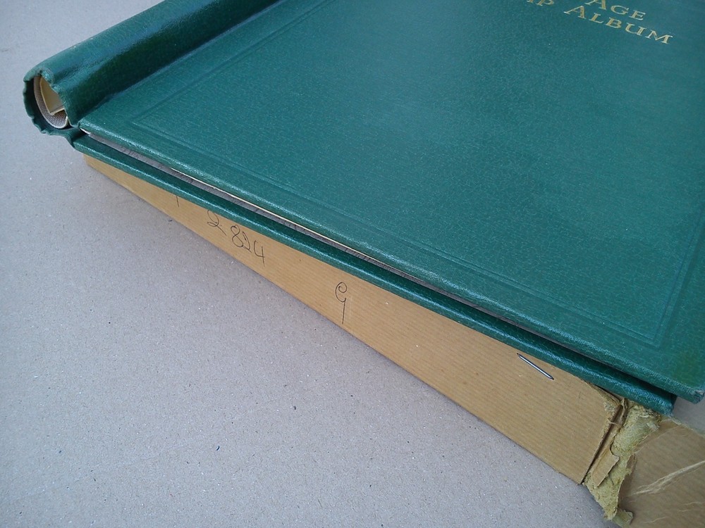 Stanley Gibbons Springback New Age Stamp Album Folder Binder Storage Green EMPTY