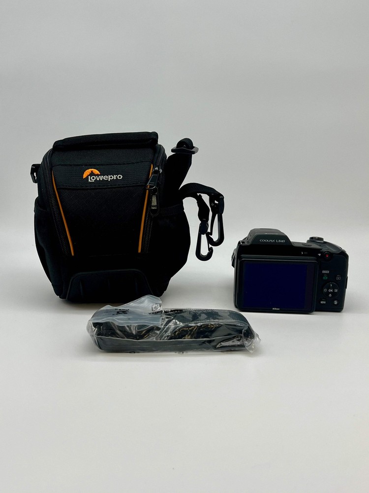 Nikon Coolpix L840 Digital Camera Black w/ Carrying Case & Camera Strap