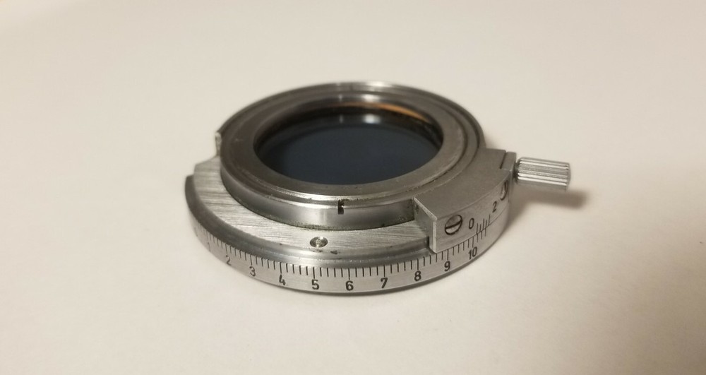 Carl Zeiss Rotating Analyzer Polarizer For Universal Microscope Reflected Light